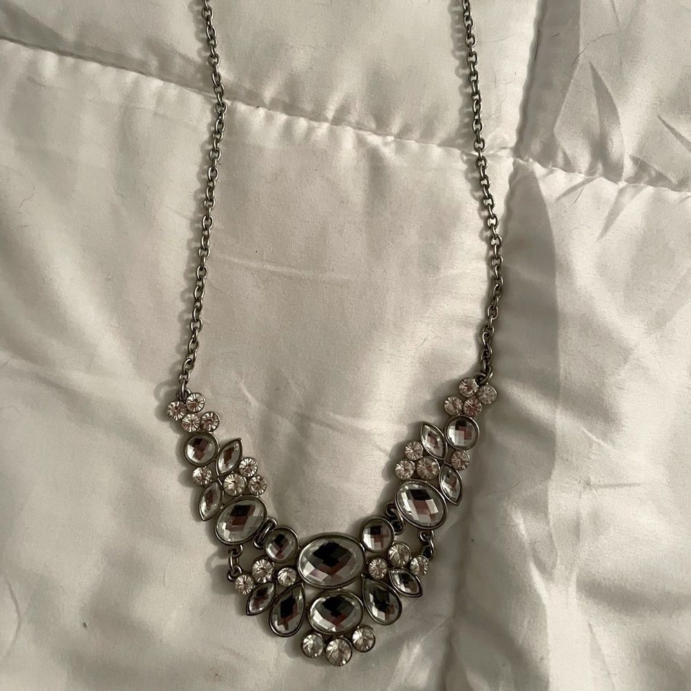 Necklace Claire’s CZ gem . 20”, adjustable